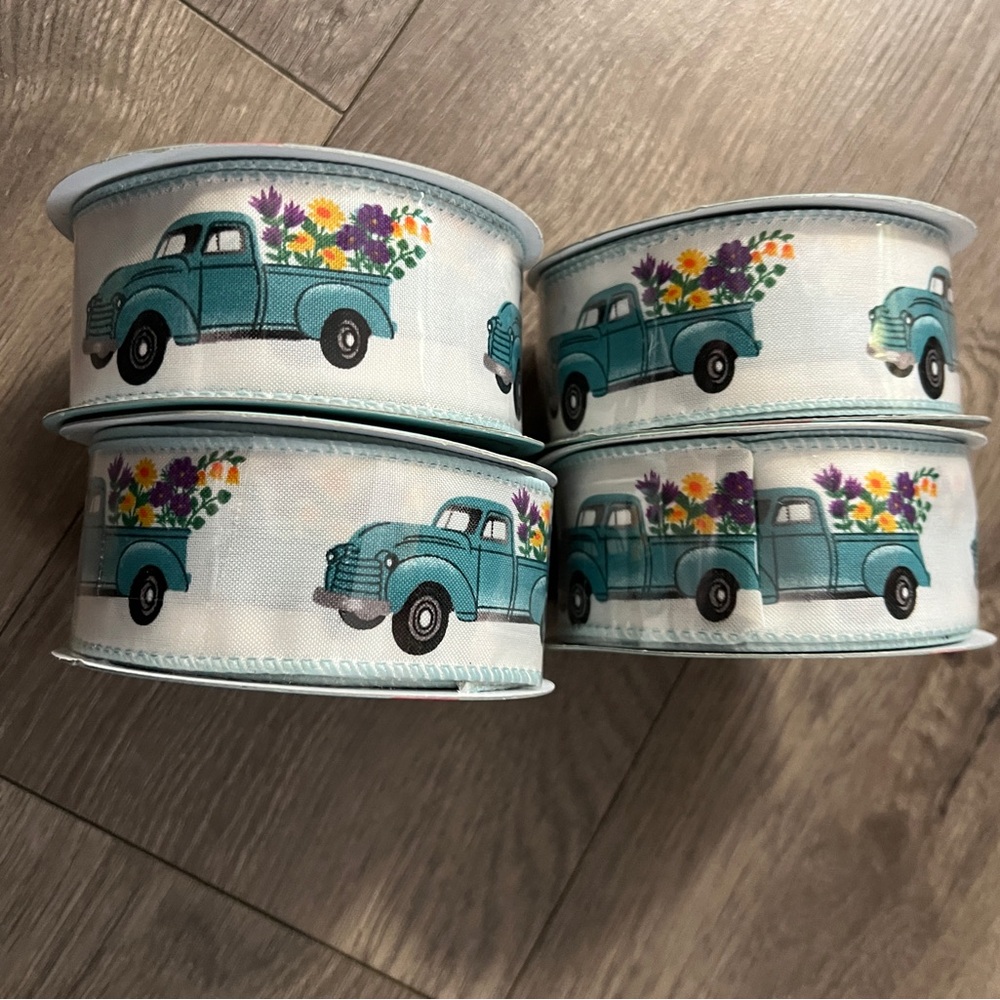4 Rolls The Spring Shop Ribbon New - Picture 4 of 4